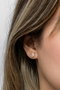 Heliophilia Silver Pendientes de Plata de Ley 925 con Oro Rosa y Circón